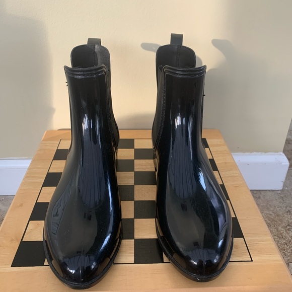 INC International Concepts black rain boots - Picture 2 of 7